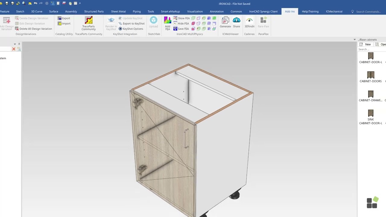 Launching Para-Flex | IronCAD